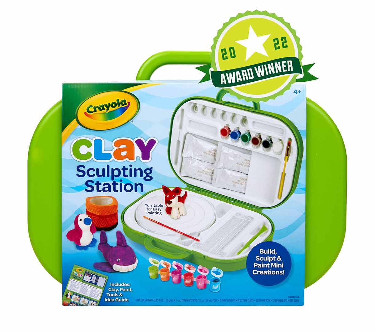 Clay Sculpting Station with 2022 Award Winner seal