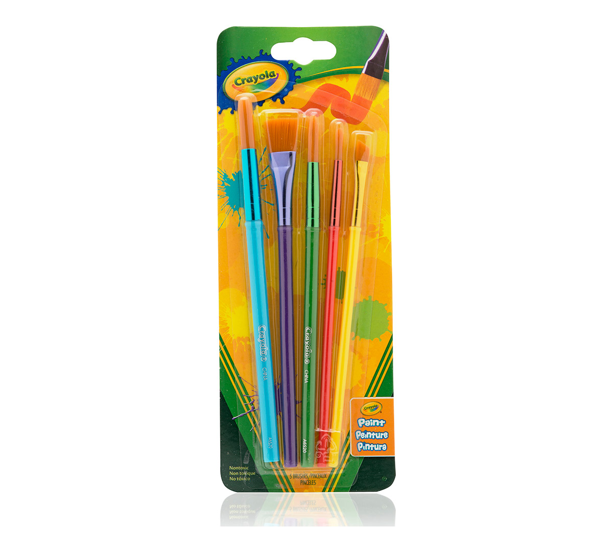 Arts & Crafts Brushes  5 Count