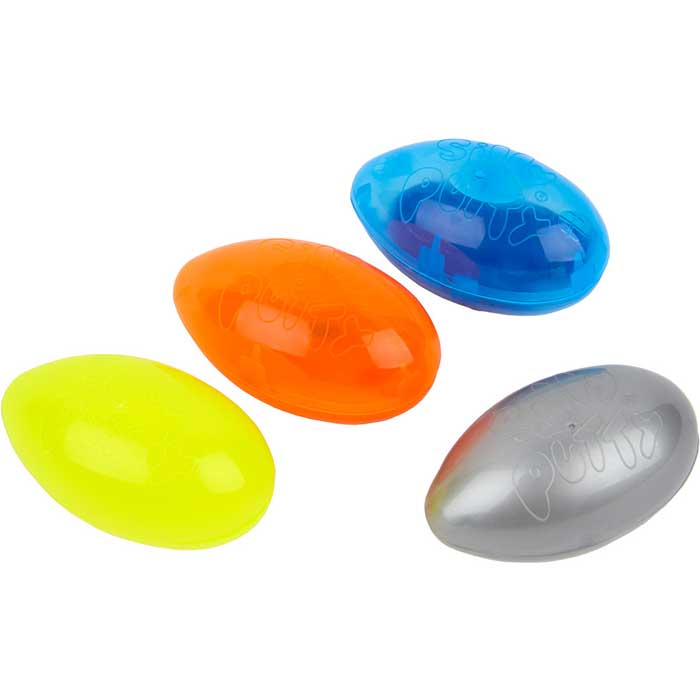 Silly Putty Specialty Pack, 4 Count, contents.