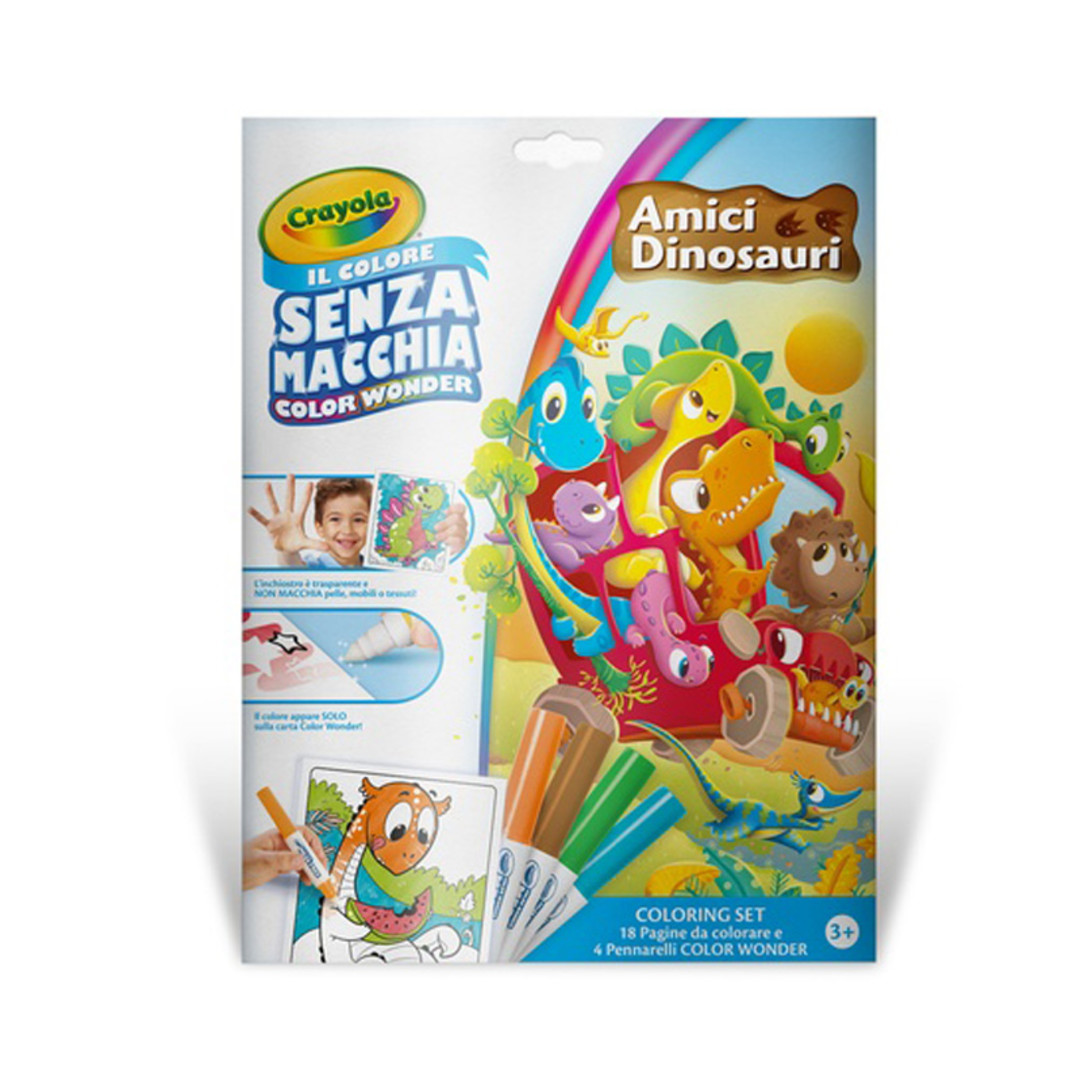 Color Wonder Coloring Set - Dinosauri vista frontale