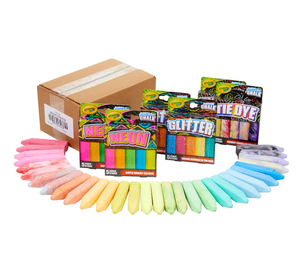 Chalk Bundle contents and shipping box