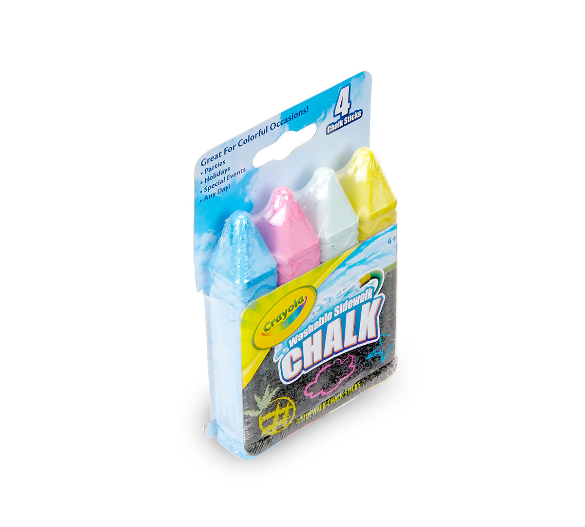 Washable Sidewalk Chalk 4 ct
