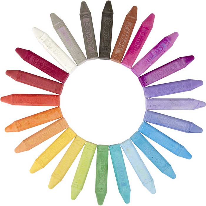 Washable Sidewalk Chalk, Glitter, 24 Count. contents.