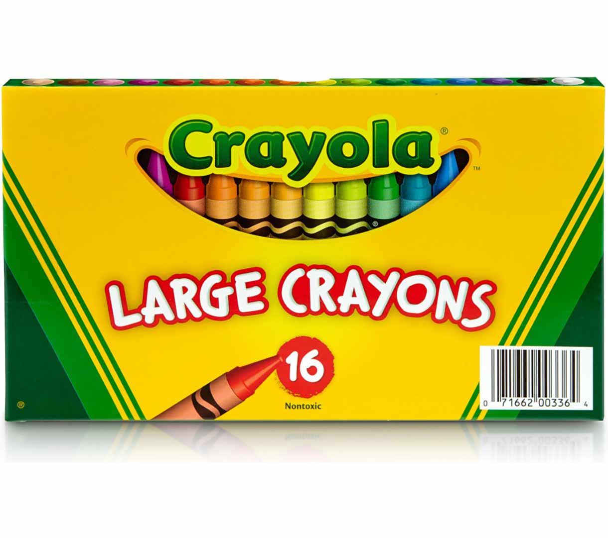 Crayola Large Crayons  16 count front view.