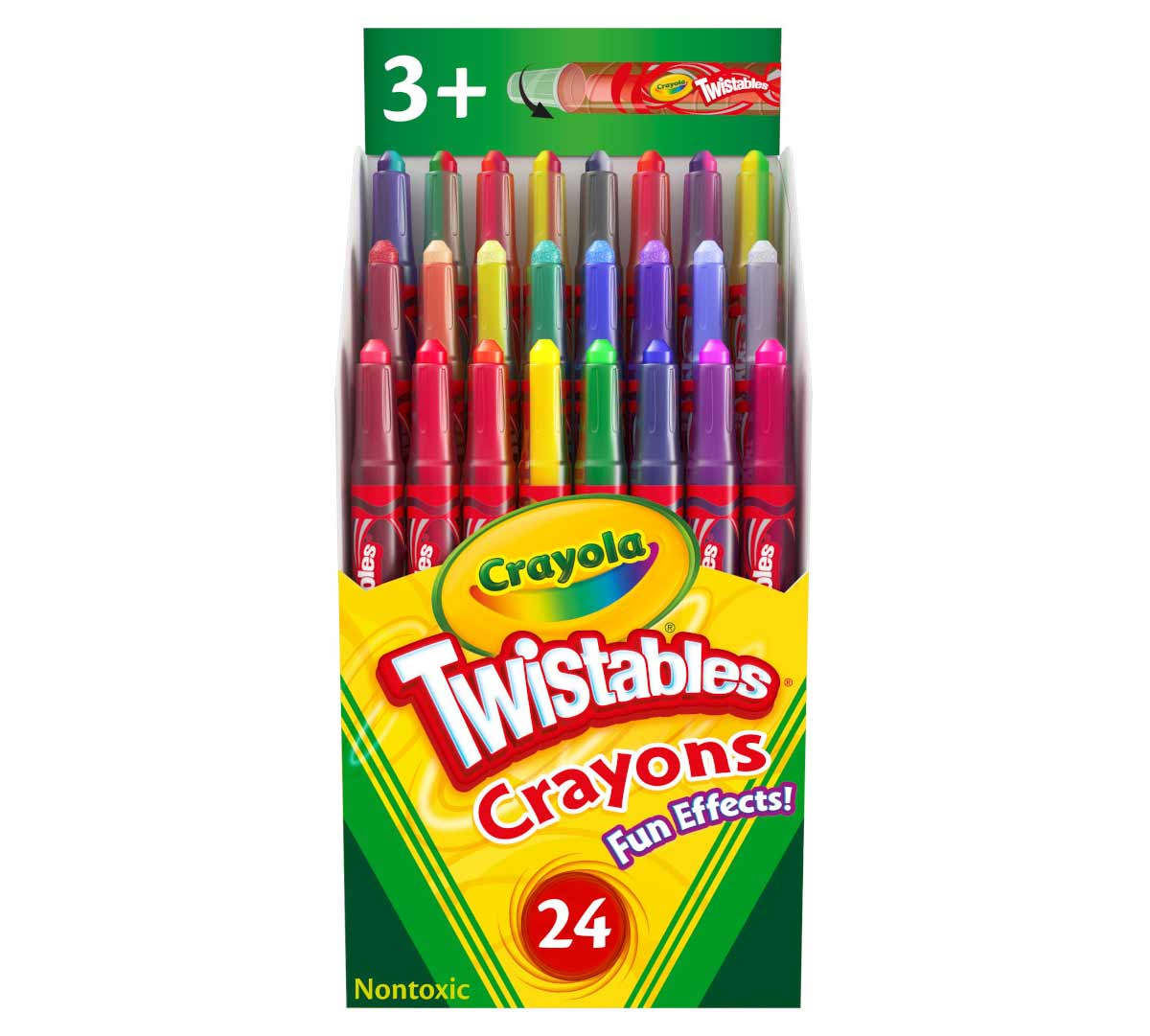Fun Effects! Twistable Crayons  24 count front view