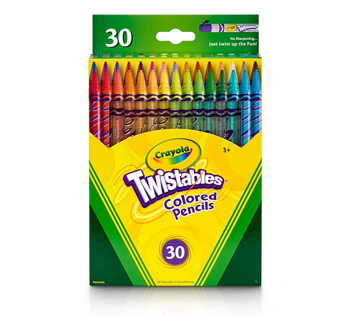 Crayola Twistables Colored Pencils  30 Count Front View of Box