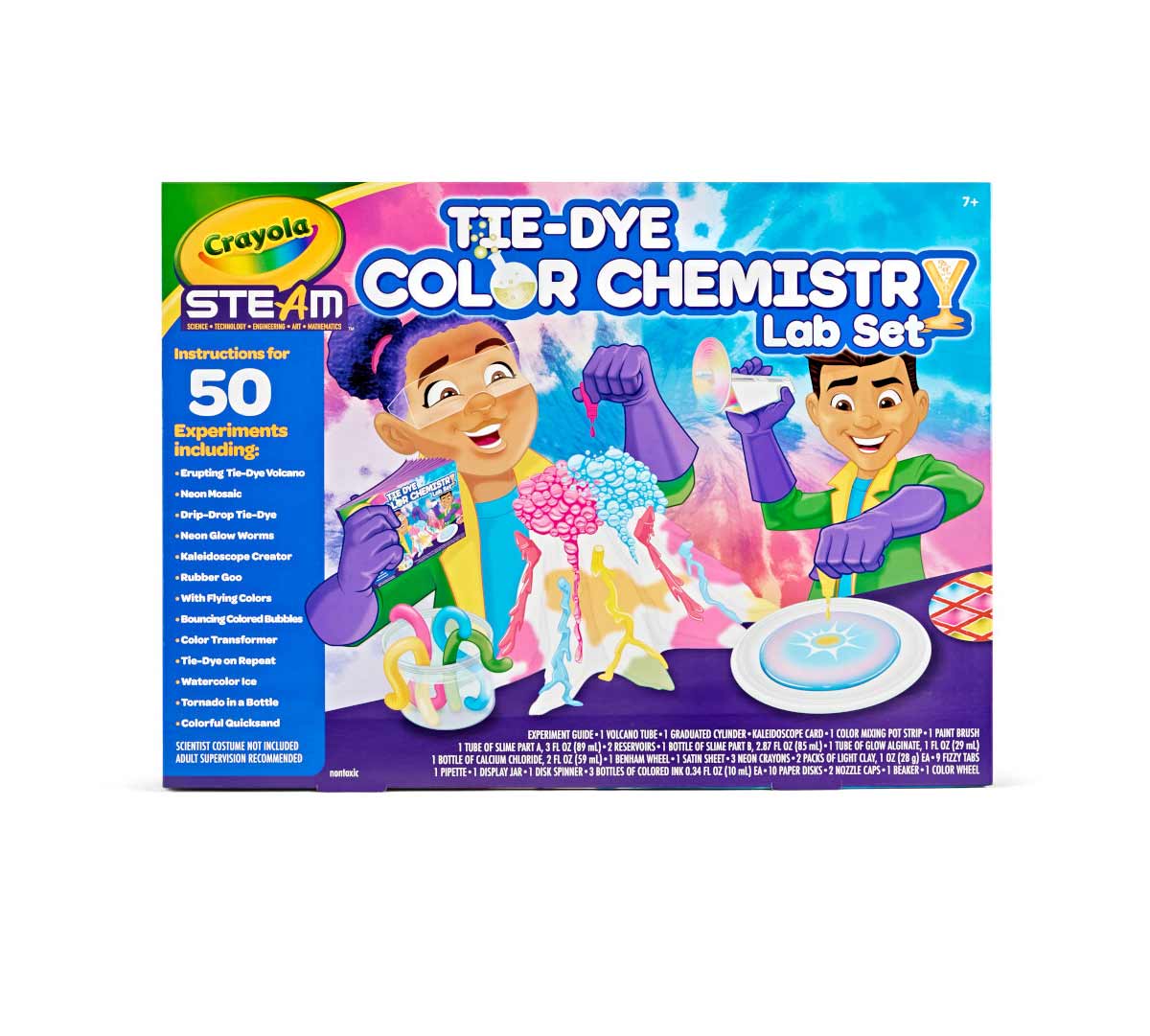 Crayola Tie Dye Color Chemistry Set front view