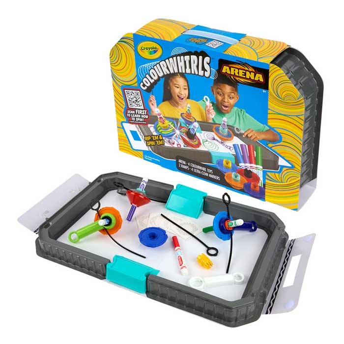 Colourwhirls Arena. Packaging and contents.