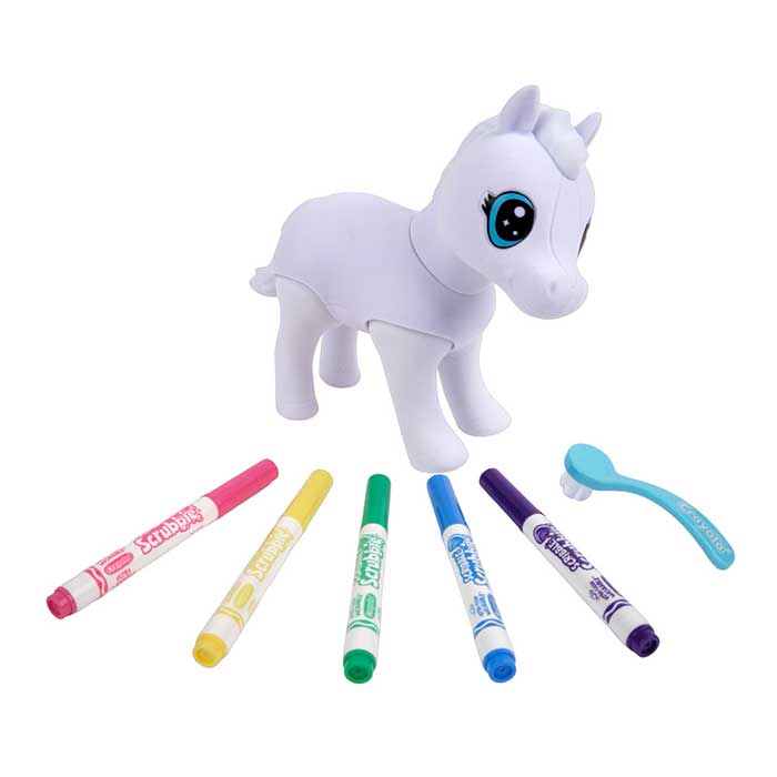 Scribble Scrubbie Jumbo Pet, Big Evie. Contents.