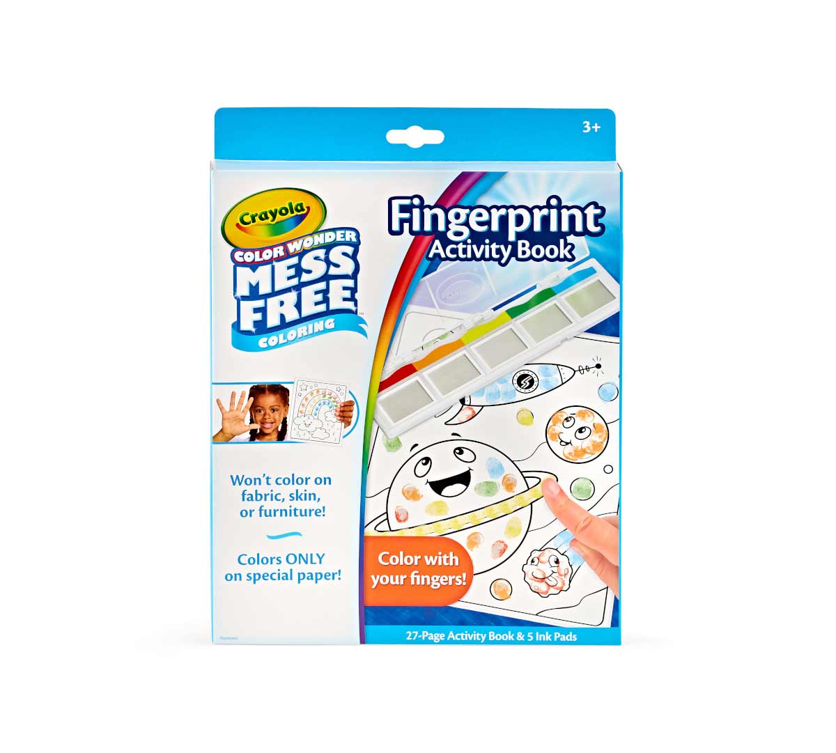Color Wonder Mess Free Finger Painting Activity Book front view