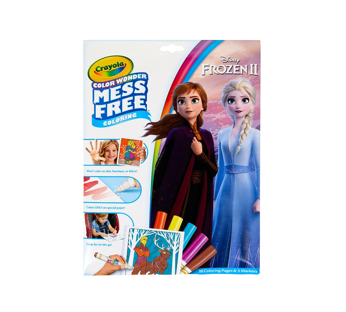 Color Wonder Mess Free Frozen 2 Coloring Pages & Markers front view