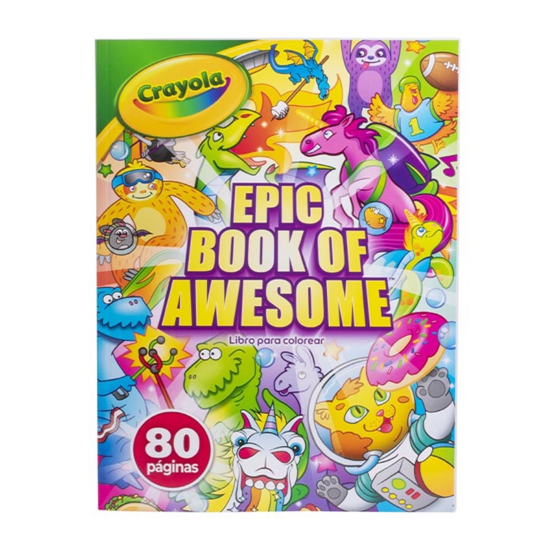 Libro para Colorear Epic Book Awesome 80 pg Front view