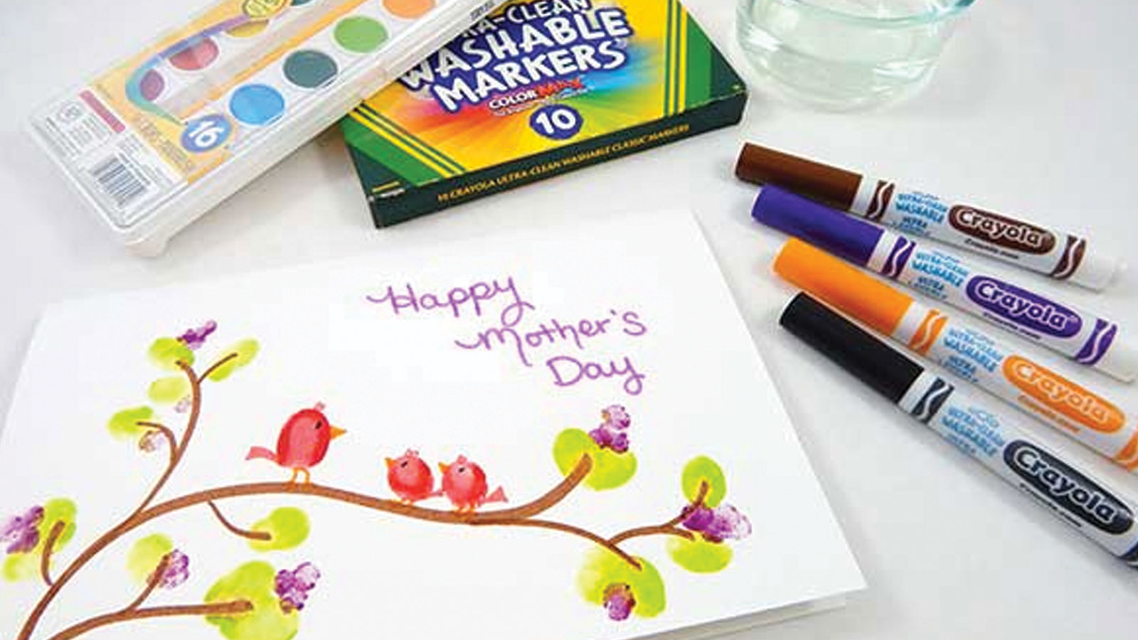 Thumbprint Mothers Day Card