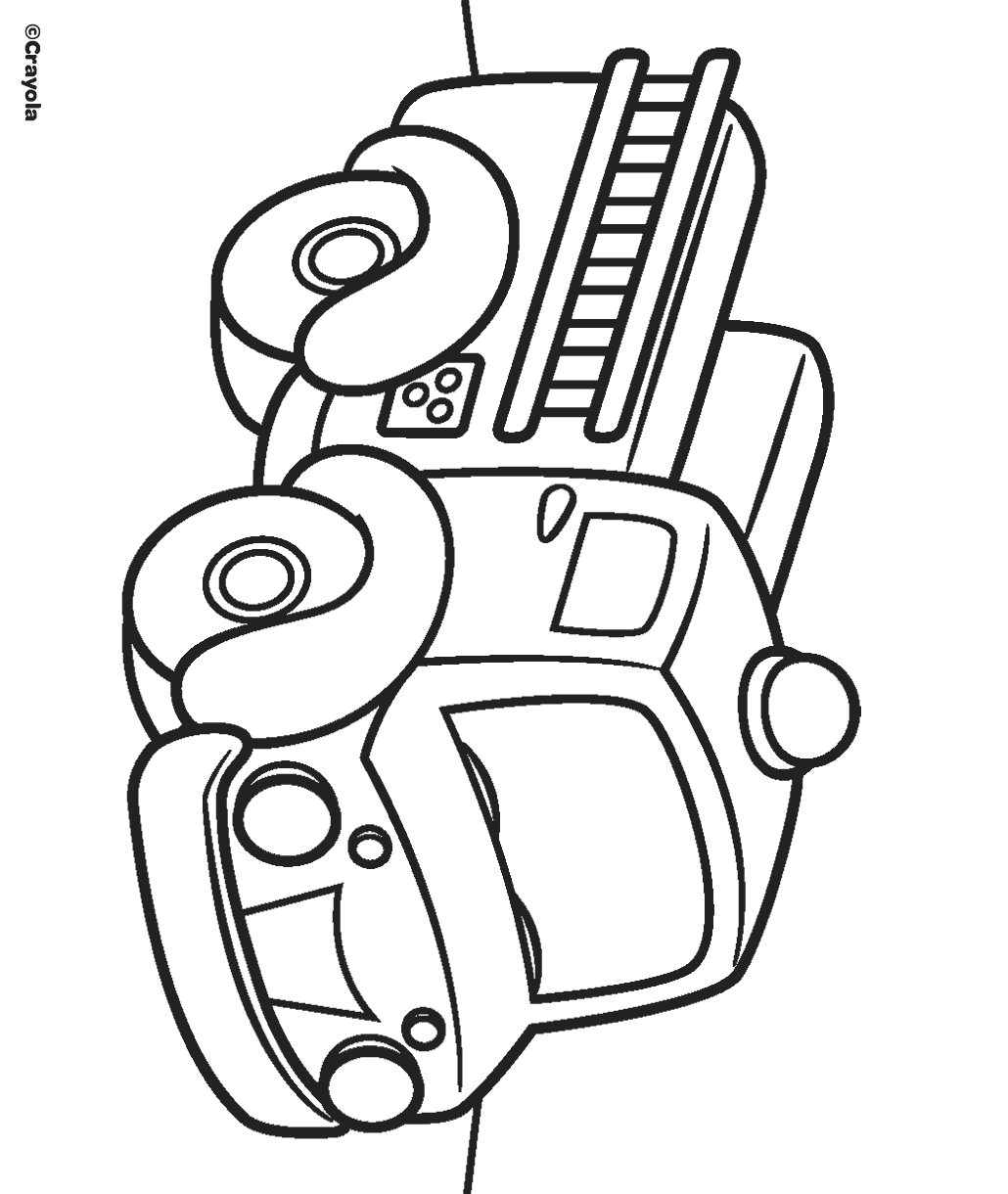 free printable fire truck coloring page