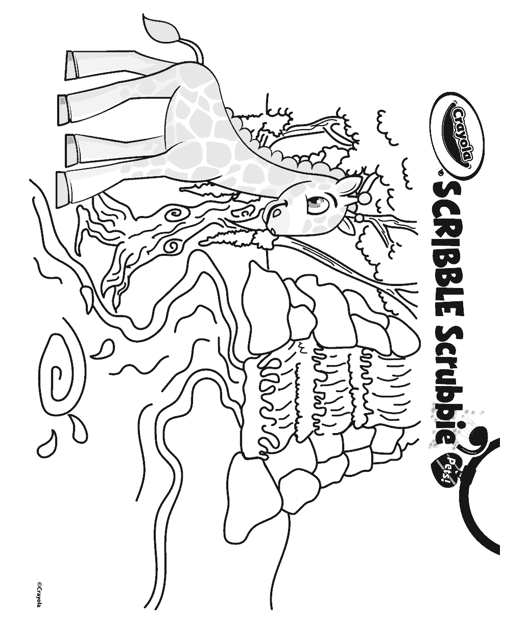 Scribble Scrubbie Safari Giraffe - Talib