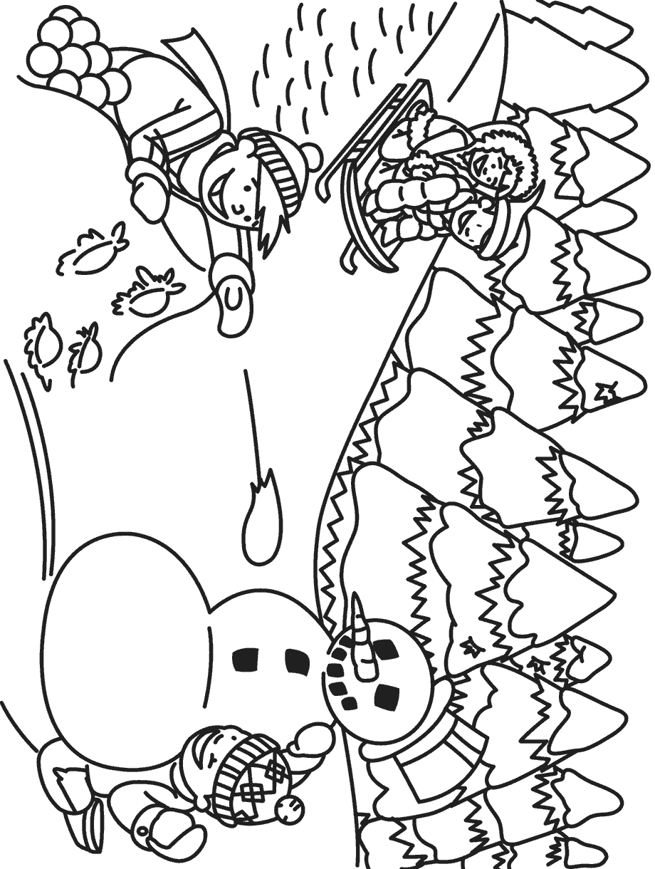 Sledding in the Snow