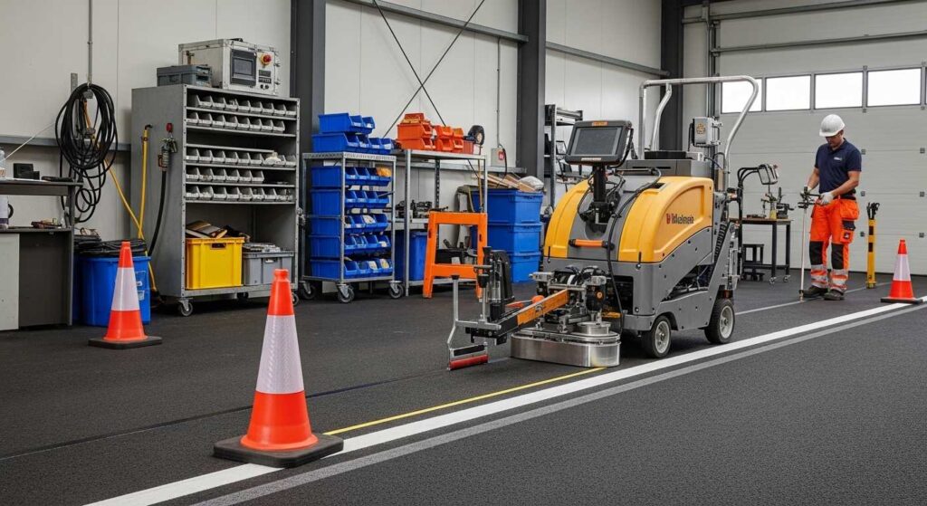 Professional line marking equipment and thermoplastic application process New Zealand